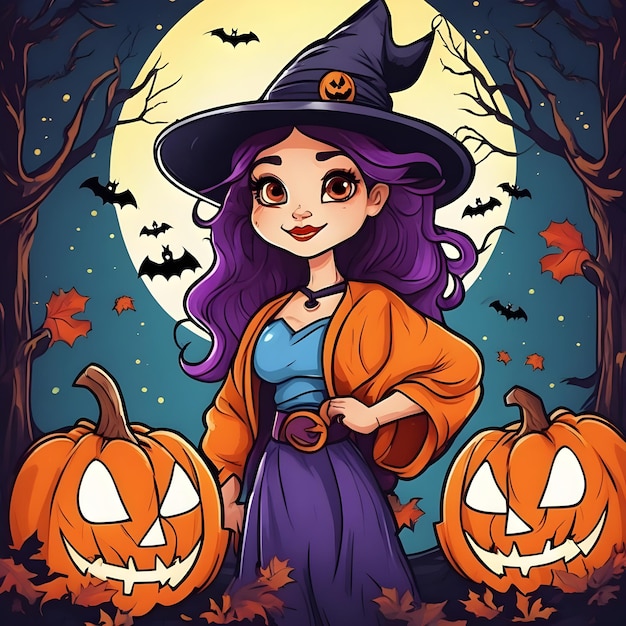 Arte vetorial com tema de Halloween para design de camisetas e cartazes