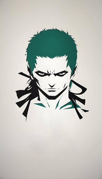 Foto arte vetorial do personagem zoro de one piece