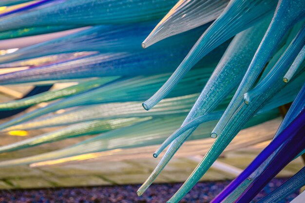 Arte en vidrio en la isla de Murano, Venecia, Italia.