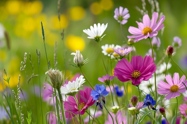 Arten, die Wildblumen erzeugen