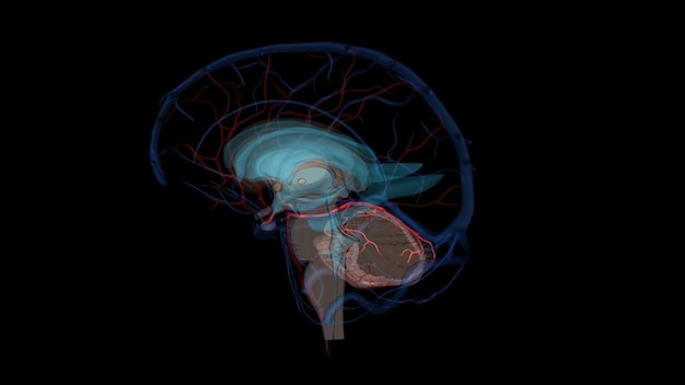 La arteria cerebelosa superior (SCA) es una arteria de la cabeza.