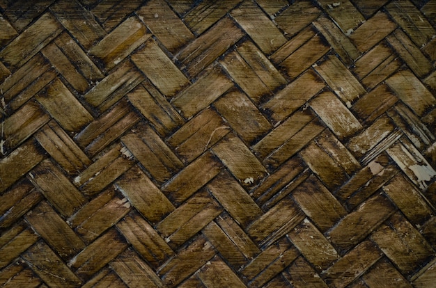 Artesanatos, pisos de madeira estampados com padrões de fundo desfocado