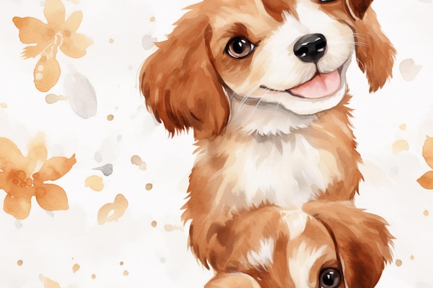 Artful Pooches Lindos patrones de perritos para inspirar dulces sueños caninos Patrones de acuarela para amantes de las mascotas