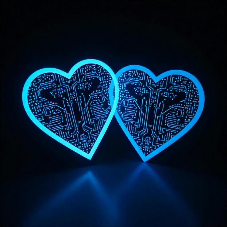 Foto un artículo en forma de corazón con una flor en forma de corazon