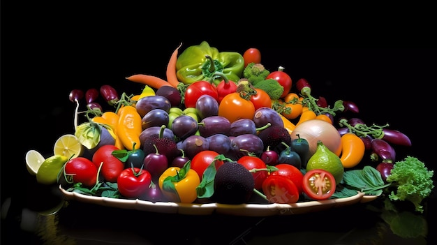 Artículos de frutas de nutrición y alimentación saludable ai_generated