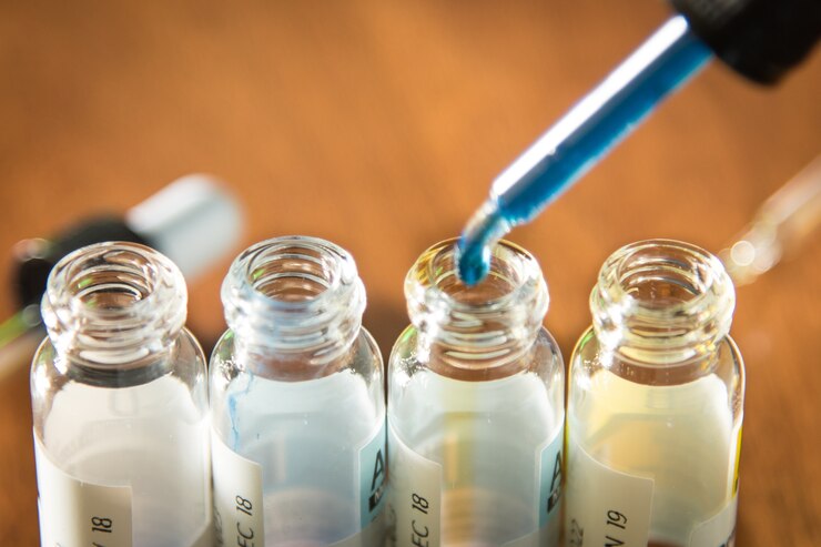 Foto artigos de vidro de laboratório