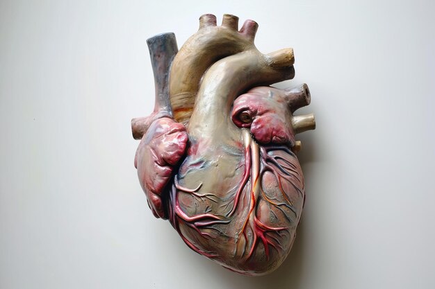 Foto artista hábil corazón anatómico generar el ai