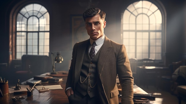 El artista interior revela un encanto hiperrealista de Pixar Thomas Shelby se inclina hacia el centro de atención