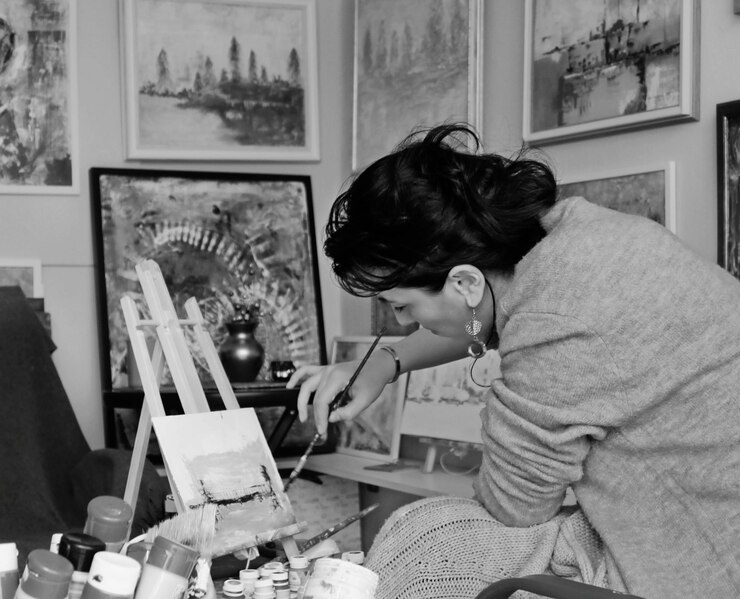 Foto artista mujer arte