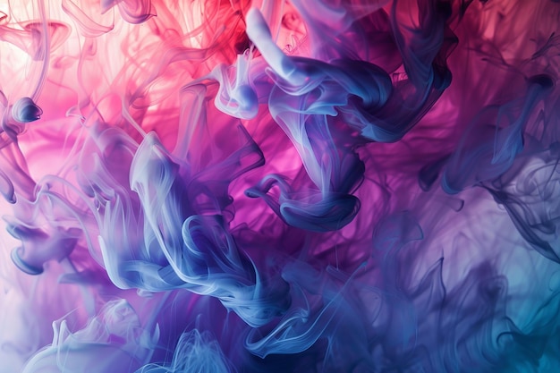 Artístico de tinta abstracta cautivadora hermosos patrones formados por la pintura que se disuelve en agua