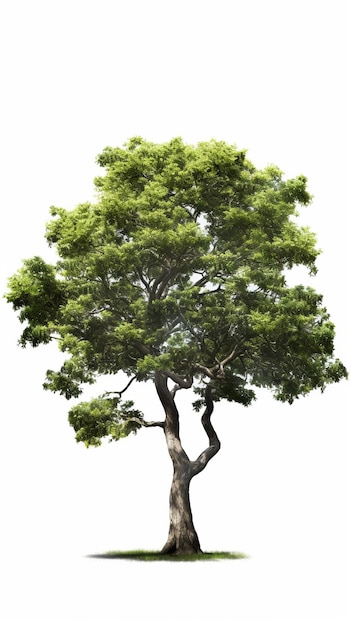 árvore de eucalipto com árvore de fundo isolada renderização 3D