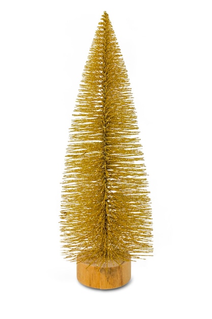 Árvore de Natal decorativa isolada no caminho de recorte de fundo branco