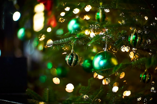 Árvore de Natal iluminada