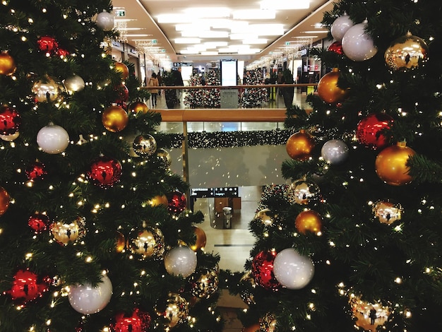 Foto Árvore de natal iluminada