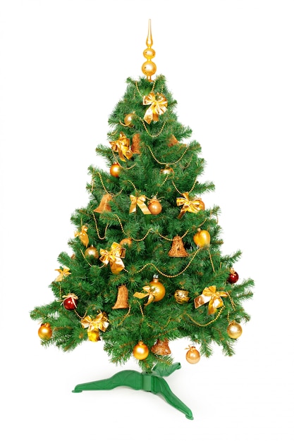 Árvore de Natal isolado no branco