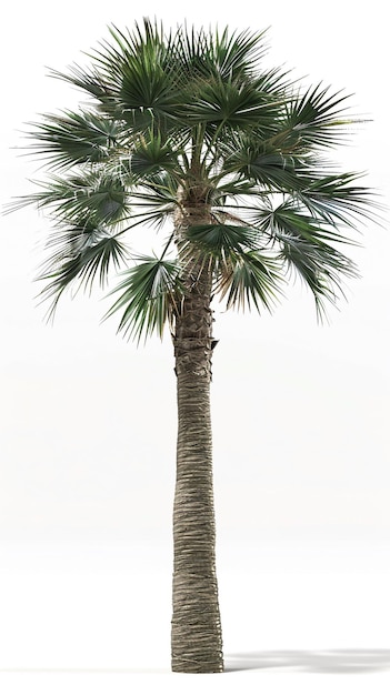 Foto Árvore de palmeira de coco isolada em fundo branco