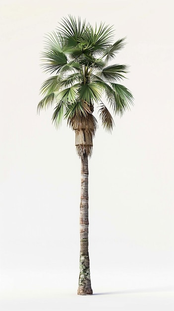 Foto Árvore de palmeira de coco isolada em fundo branco