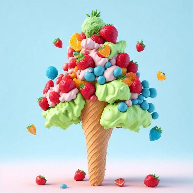 árvore de sorvete