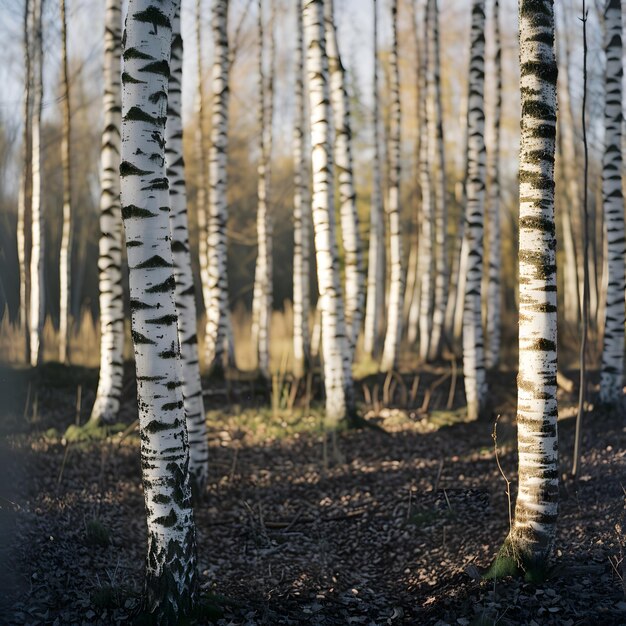 Foto Árvores de bétula