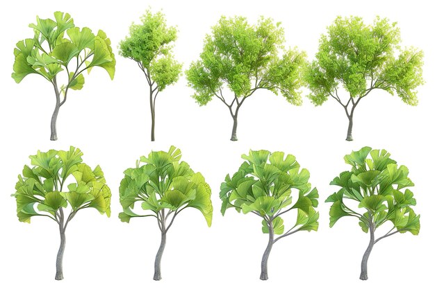 árvores ilustradas papel de parede HD 8K Imagem fotográfica de estoque