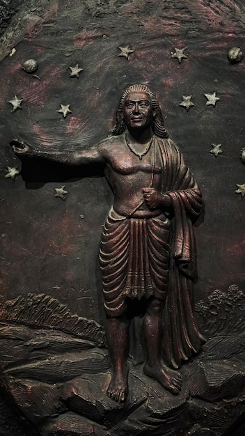 Aryabhata Indischer Mathematiker historische Statue
