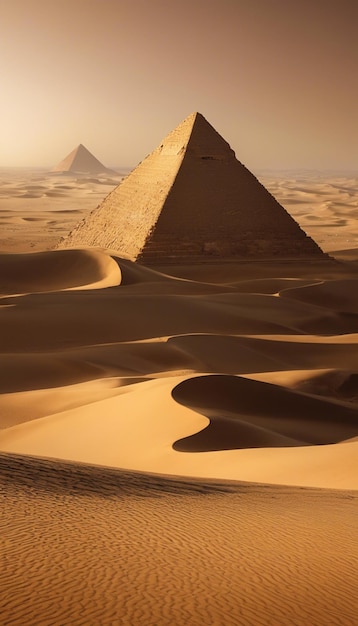 As areias do tempo Explorando os egípcios as majestosas pirâmides