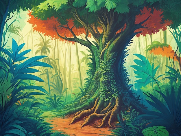 16 melhor ideia de Ilustração de floresta