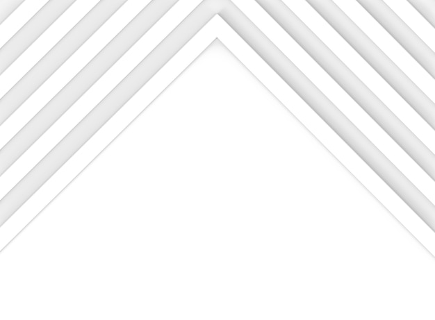 As barras brancas diagonais abstratas arranjam na forma da fachada do triângulo.