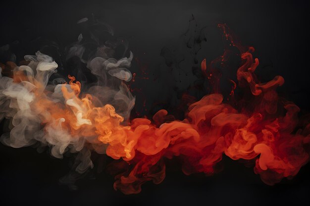Foto as chamas do fogo são muito bonitas com o fundo preto