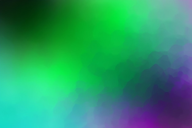 As cores abstratas pulverizam o fundo gradiente verde do design gráfico com roxo azul e verde