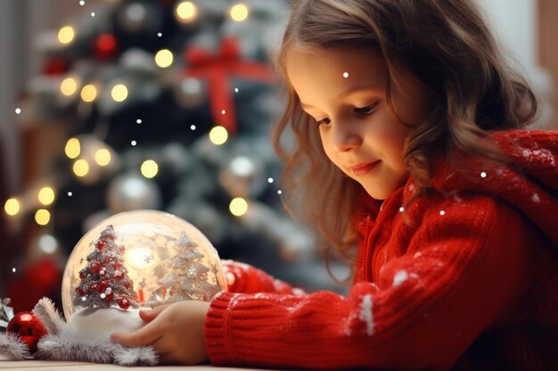 Foto as crianças estão fazendo decorações de natal feitas à mão para adornar a casa.