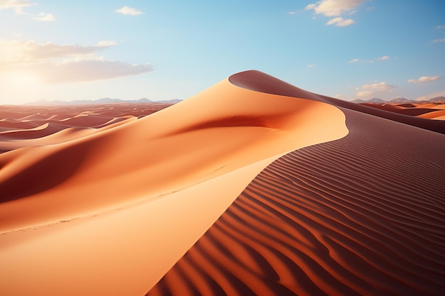 As dunas de areia solitárias falam muito sobre a realidade do aquecimento global