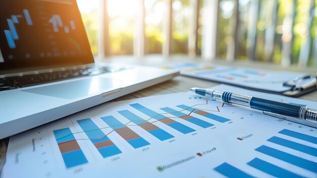 As estatísticas de um conceito de negócio O gráfico financeiro O planeamento financeiro A análise de dados