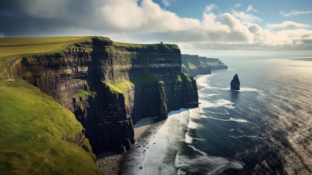 As falésias de Moher Irlanda falésias dramáticas oceano Atlântico Criado com tecnologia Generative AI