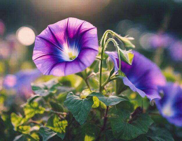 Foto as flores da glória da manhã