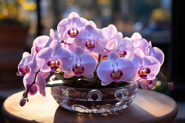 As flores das orquídeas crescem selvagens na natureza, fotografia publicitária profissional