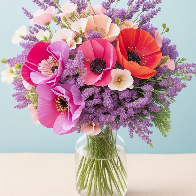 As flores de papoula vêm em vários tons, variando de vermelhos ardentes e laranjas ricas a rosas suaves e brancas elegantes. Cada floração é uma obra-prima da natureza.