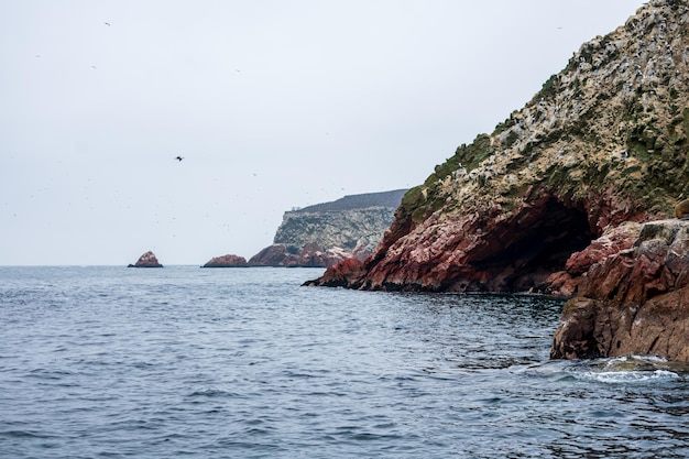 As Ilhas Ballestas no Oceano Pacífico Paracas na província de Pisco - Peru