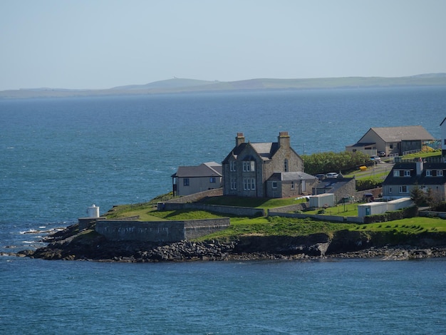 As ilhas Shetland.