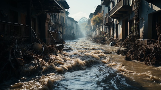 Foto as inundações que ocorrem na cidade