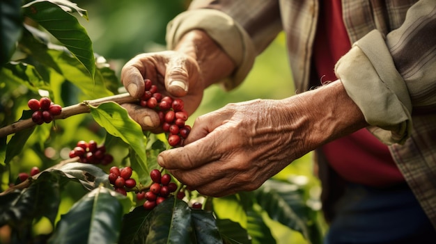 As mãos das pessoas segurando canecas de café Criado com tecnologia Generative AI