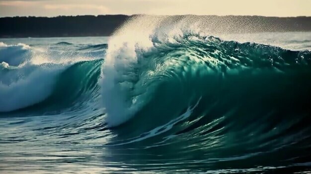 as ondas são uma visão comum no verão.