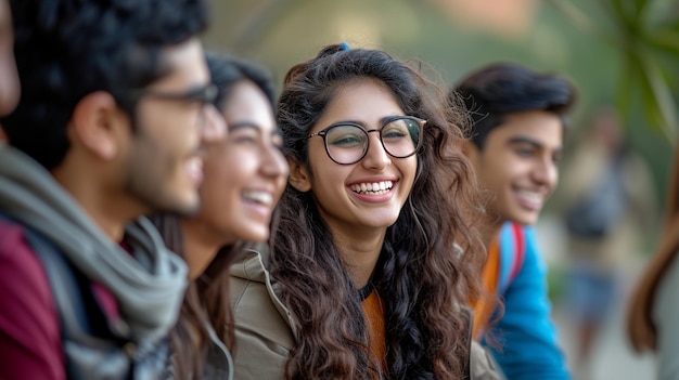 As pessoas asiáticas, as pessoas indianas felizes.