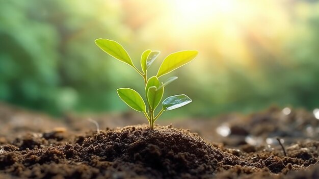 as plantas estão crescendo IA generativa