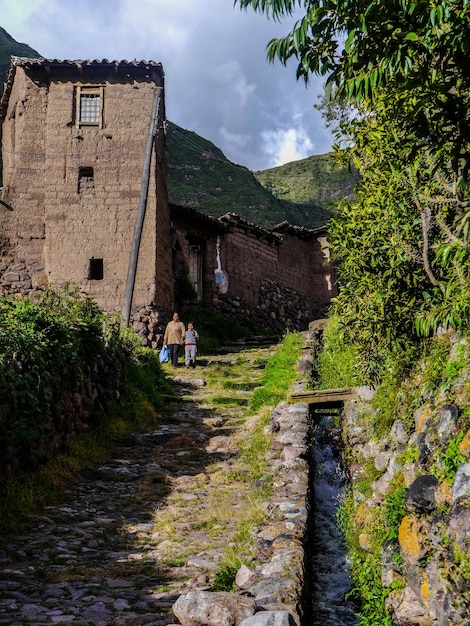 as plataformas gigantes de Yucay no Vale Sagrado dos Incas Cusco