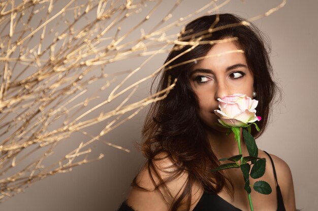 Foto as rosas se encaixam com a beleza