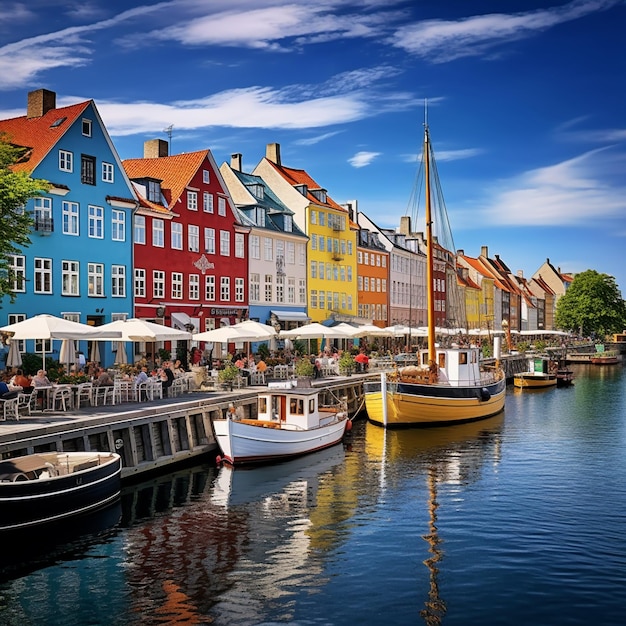 As ruas vibrantes de Copenhague