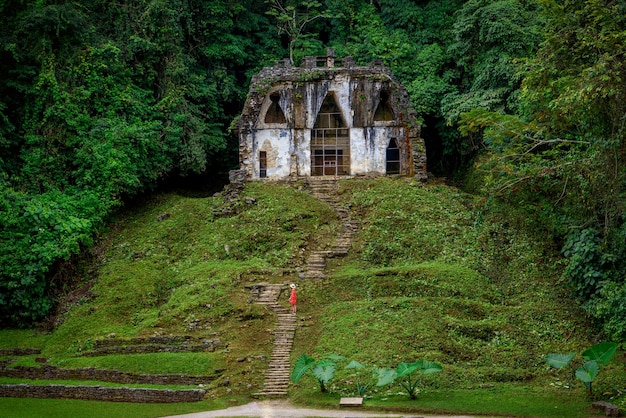 As ruínas da antiga cidade de Palenque