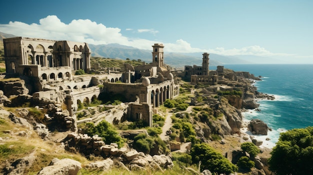 as ruínas da antiga cidade