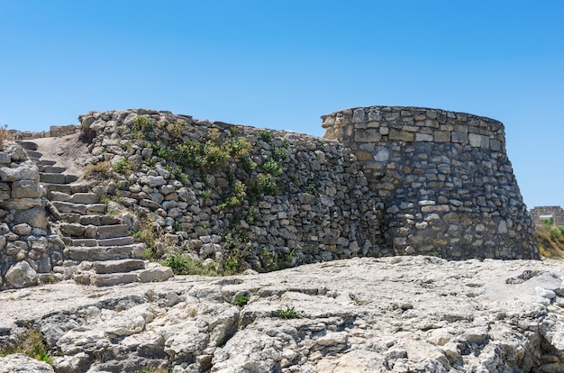 As ruínas da cidade antiga e medieval de Chersonese Tauride